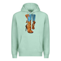 Seafoam Leopard heels black fashion girl Premium Hoodie - RanaPortraitStore