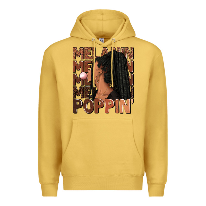Melanin Poppin' Afro Woman Premium Hoodie by RanaPortraitStore | Teevron