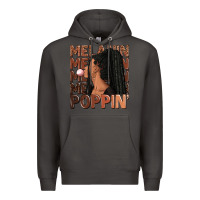 Smoke Melanin poppin' afro woman Premium Hoodie - RanaPortraitStore