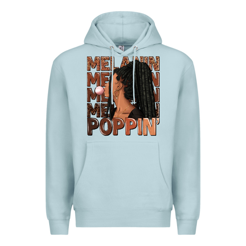 Melanin Poppin' Afro Woman Premium Hoodie by RanaPortraitStore | Teevron