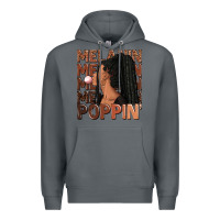 Rock Melanin poppin' afro woman Premium Hoodie - RanaPortraitStore