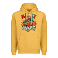 Mustard Merry and bright black girl sneakers Premium Hoodie - RanaPortraitStore