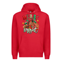 Red Merry and bright black girl sneakers Premium Hoodie - RanaPortraitStore