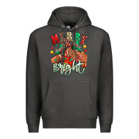 Charcoal Heather Merry and bright black girl sneakers Premium Hoodie - RanaPortraitStore
