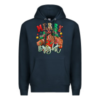 Navy Merry and bright black girl sneakers Premium Hoodie - RanaPortraitStore