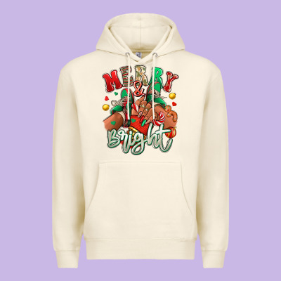 Merry And Bright Black Girl Sneakers Premium Hoodie Designed By Ranaportraitstore