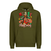 Army Green Merry Christmas black girl sneakers Premium Hoodie - RanaPortraitStore