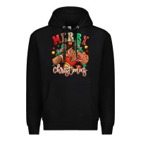 Black Merry Christmas black girl sneakers Premium Hoodie - RanaPortraitStore