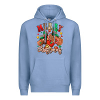 Colony Blue Merry Christmas black girl sneakers Premium Hoodie - RanaPortraitStore