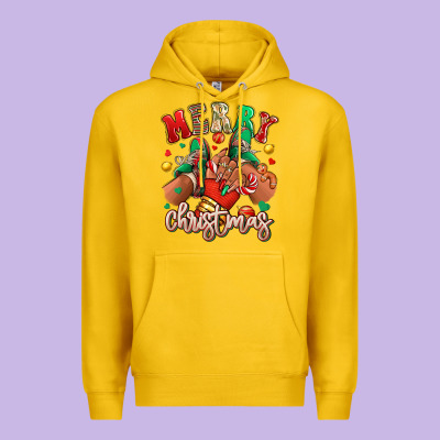 Merry Christmas Black Girl Sneakers Premium Hoodie Designed By Ranaportraitstore