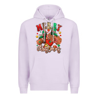 Lilac Merry Christmas black girl sneakers Premium Hoodie - RanaPortraitStore