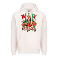 Pale Pink Merry Christmas black girl sneakers Premium Hoodie - RanaPortraitStore