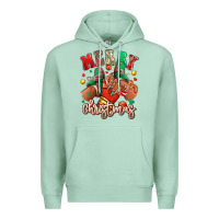 Seafoam Merry Christmas black girl sneakers Premium Hoodie - RanaPortraitStore