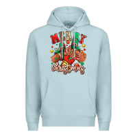 Blue Mist Merry Christmas black girl sneakers Premium Hoodie - RanaPortraitStore