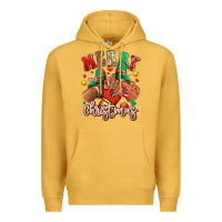 Mustard Merry Christmas black girl sneakers Premium Hoodie - RanaPortraitStore