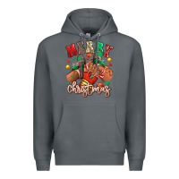 Rock Merry Christmas black girl sneakers Premium Hoodie - RanaPortraitStore