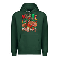 Sports Green Merry Christmas black girl sneakers Premium Hoodie - RanaPortraitStore