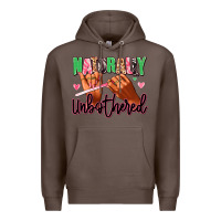 Coffee Naturally unbothered afro nails Premium Hoodie - RanaPortraitStore