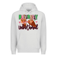 Dove Grey Naturally unbothered afro nails Premium Hoodie - RanaPortraitStore