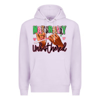 Lilac Naturally unbothered afro nails Premium Hoodie - RanaPortraitStore