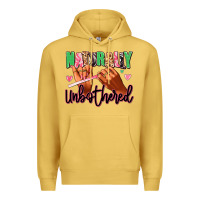 Antique Gold Naturally unbothered afro nails Premium Hoodie - RanaPortraitStore