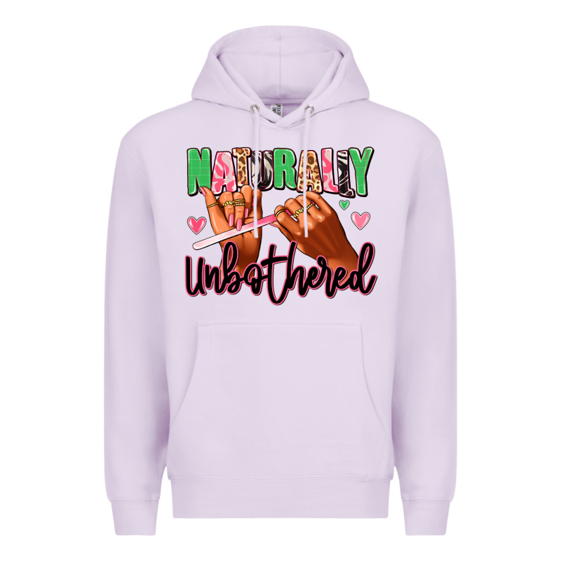 Naturally Unbothered Afro Nails Premium Hoodie by RanaPortraitStore | Teevron