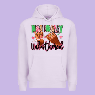 Naturally Unbothered Afro Nails Premium Hoodie Designed By Ranaportraitstore