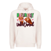 Pale Pink Naturally unbothered afro nails Premium Hoodie - RanaPortraitStore