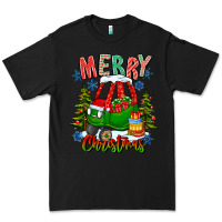 Black merry christmas car Premium Tee - CowhideDigitalArt