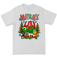 Dove Grey merry christmas car Premium Tee - CowhideDigitalArt
