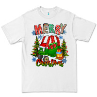 White merry christmas car Premium Tee - CowhideDigitalArt