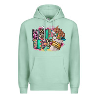 Seafoam Nail Tech afro nail art Premium Hoodie - RanaPortraitStore