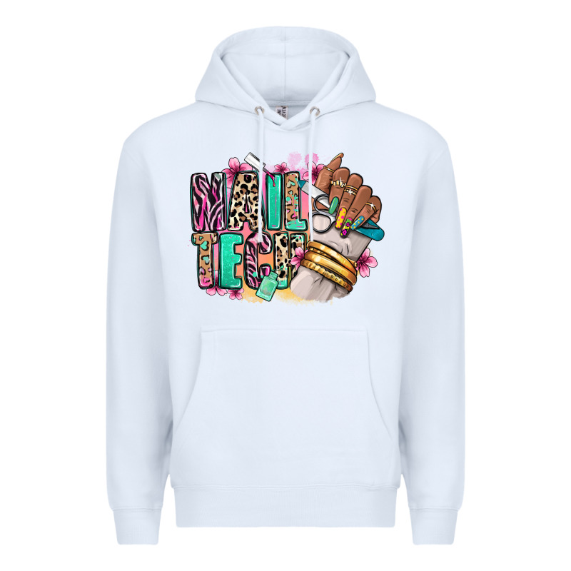 Nail Tech Afro Nail Art Premium Hoodie by RanaPortraitStore | Teevron