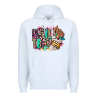 White Nail Tech afro nail art Premium Hoodie - RanaPortraitStore
