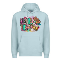 Blue Mist Nail Tech afro nail art Premium Hoodie - RanaPortraitStore