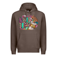Coffee Nail Tech afro nail art Premium Hoodie - RanaPortraitStore
