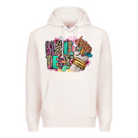 Pale Pink Nail Tech afro nail art Premium Hoodie - RanaPortraitStore