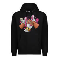Black Pink and white sneaker girl Premium Hoodie - RanaPortraitStore
