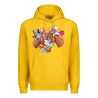 Lemon Pink and white sneaker girl Premium Hoodie - RanaPortraitStore