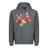 Rock Pink and white sneaker girl Premium Hoodie - RanaPortraitStore