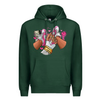 Sports Green Pink and white sneaker girl Premium Hoodie - RanaPortraitStore