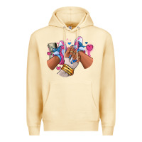 Pina Colada Pink and blue sneaker girl Premium Hoodie - RanaPortraitStore