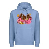 Colony Blue Pink afro nails Premium Hoodie - RanaPortraitStore