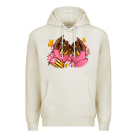 Oatmeal Heather Pink afro nails Premium Hoodie - RanaPortraitStore