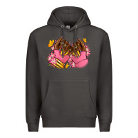 Smoke Pink afro nails Premium Hoodie - RanaPortraitStore