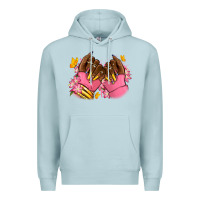 Blue Mist Pink afro nails Premium Hoodie - RanaPortraitStore