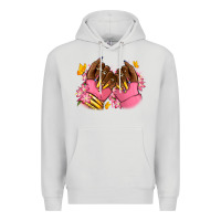 Dove Grey Pink afro nails Premium Hoodie - RanaPortraitStore