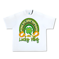 White lucky vibes Urban Heavy Tee - Artiststas