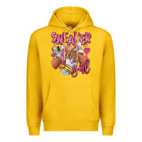 Lemon Pink and white sneaker girl Premium Hoodie - RanaPortraitStore