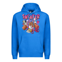 True Royal Pink and white sneaker girl Premium Hoodie - RanaPortraitStore